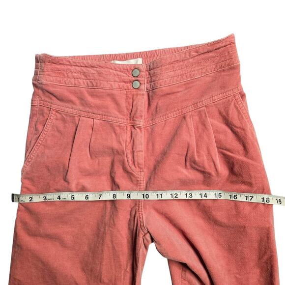 Anthropologie Corduroy Kalea Jogger Trouser Pants in Pastel Rose Size: S - Picture 6 of 7